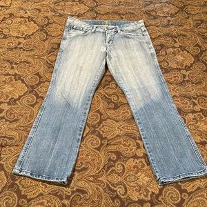 Seven for all Mankind Low Rise Cropped Jeans Size 27